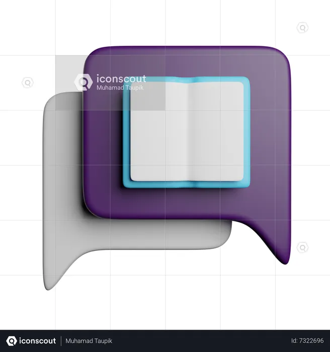 Book Message  3D Icon