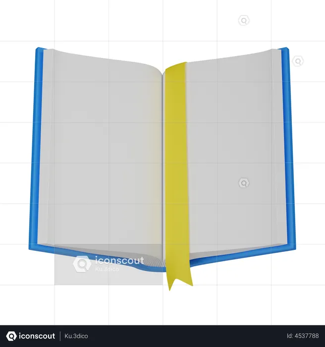 Book Open  3D Illustration