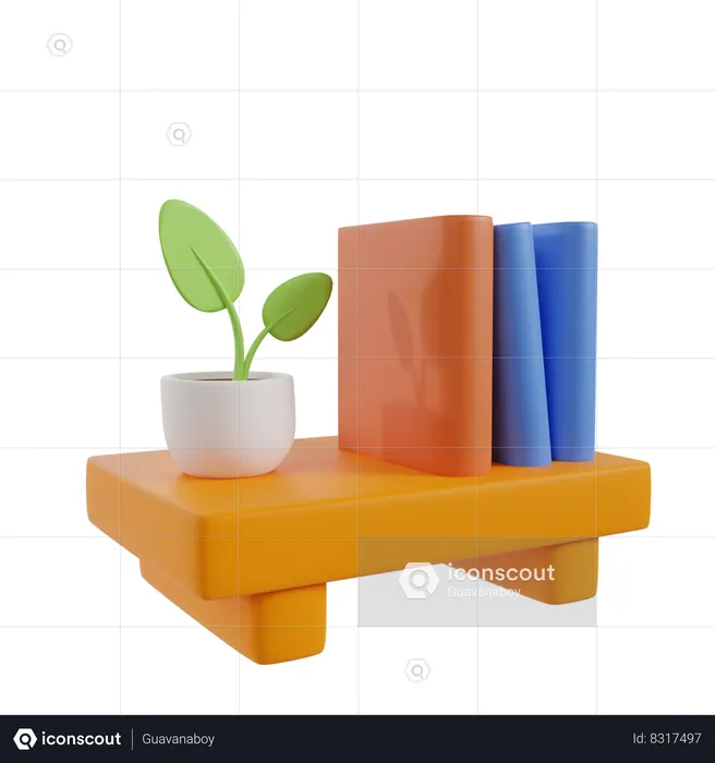 Book Rack  3D Icon