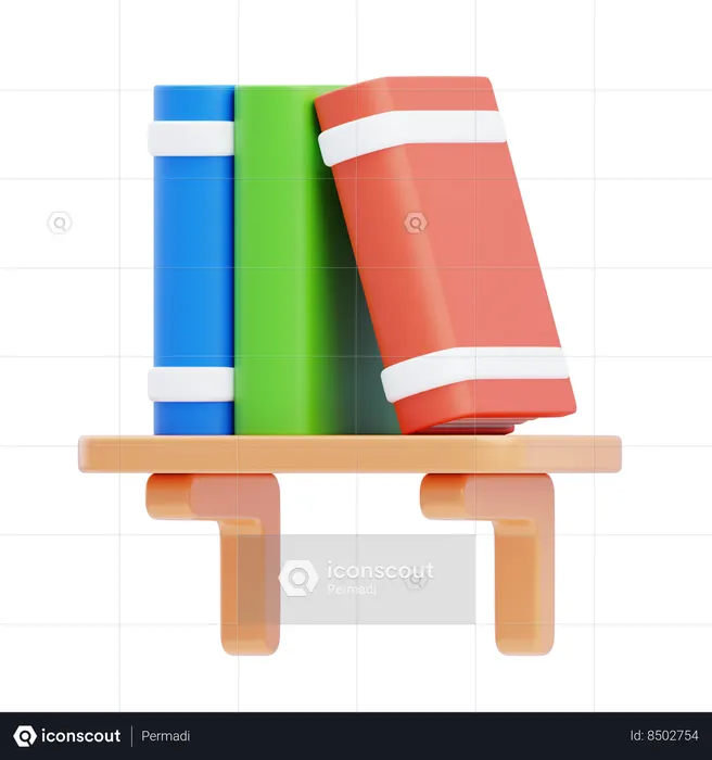 Book Rack  3D Icon