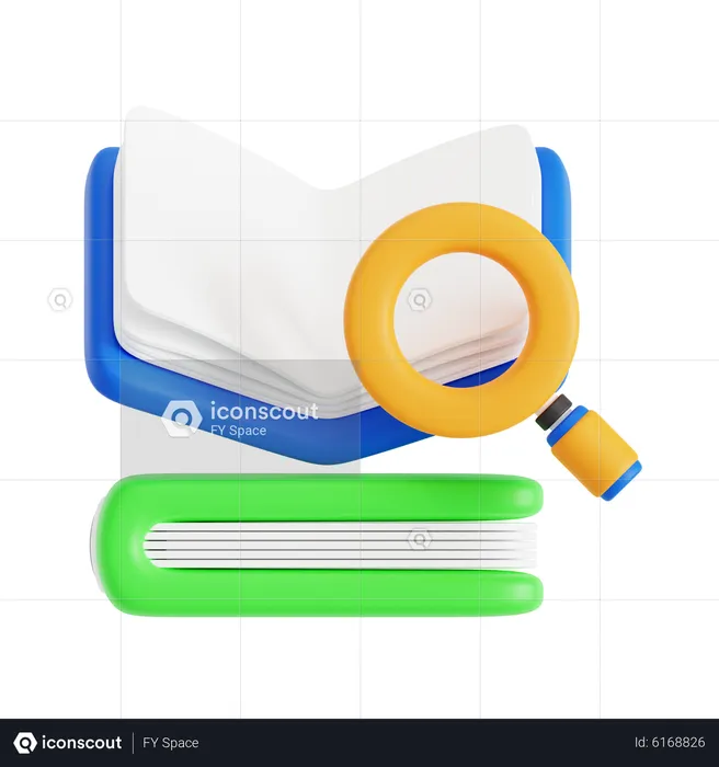 Book Research  3D Icon