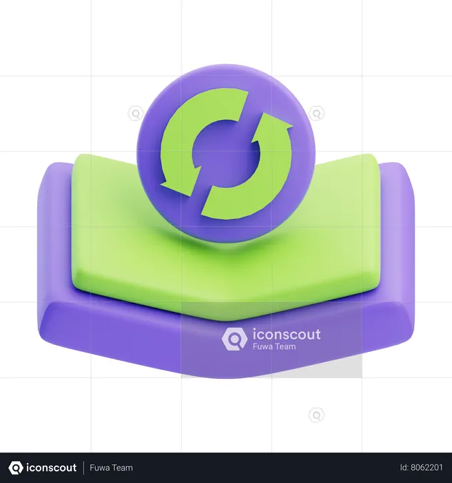 Book Return  3D Icon