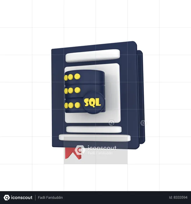 Book Sql  3D Icon