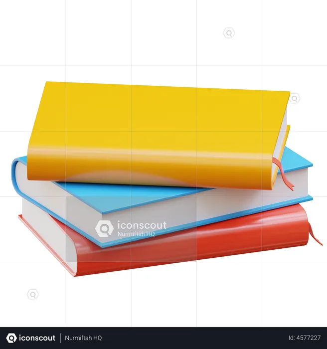 Book Stack  3D Illustration