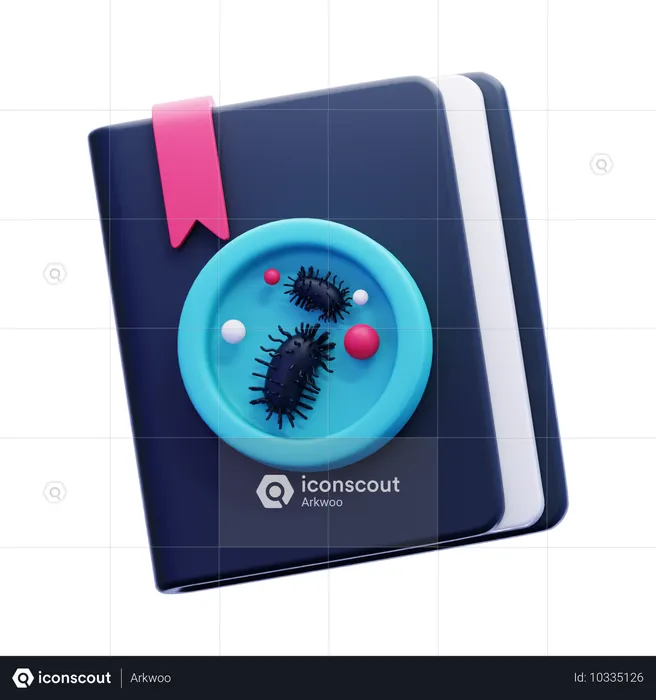 Book Virus  3D Icon