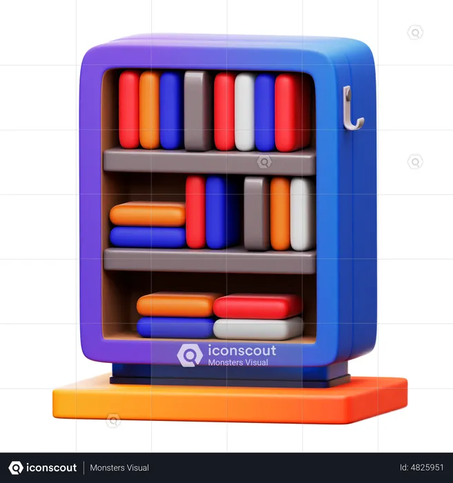 Bookcase  3D Icon