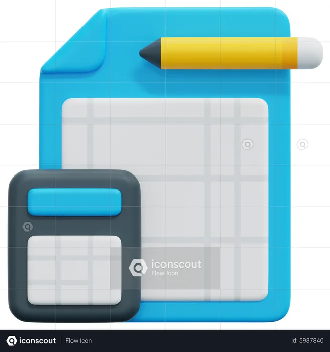 Bookkeeping  3D Icon