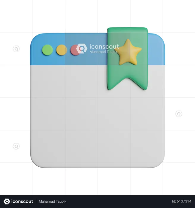 Bookmark Browser  3D Icon