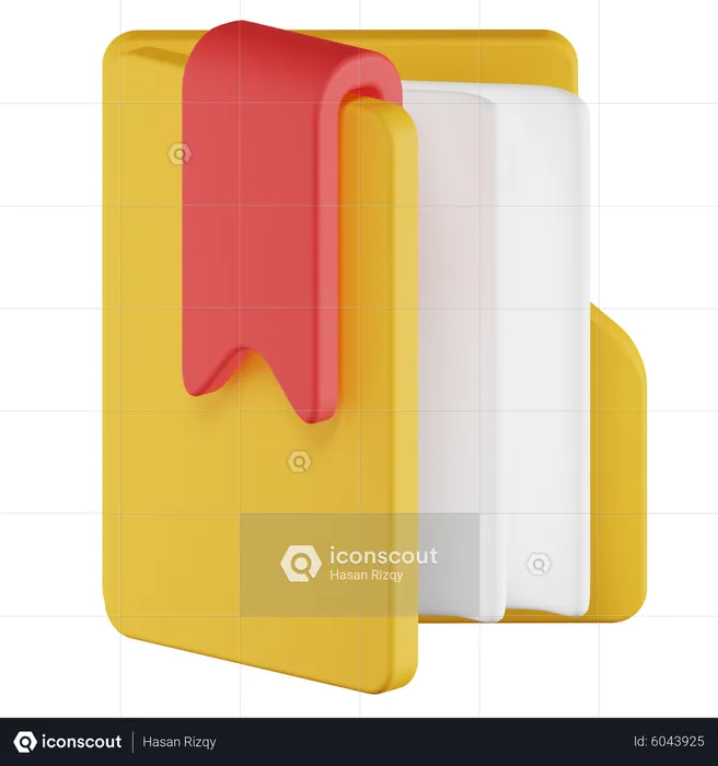 Bookmark Folder  3D Icon