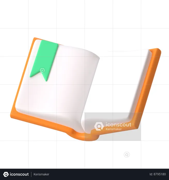 Bookmark On Page  3D Icon