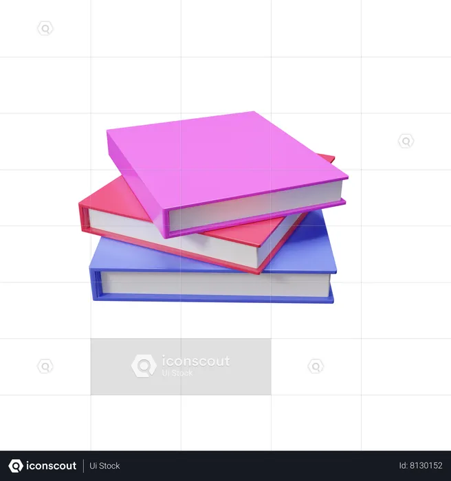 Books  3D Icon