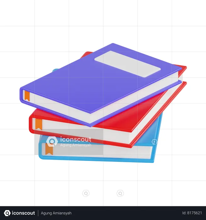 Books  3D Icon