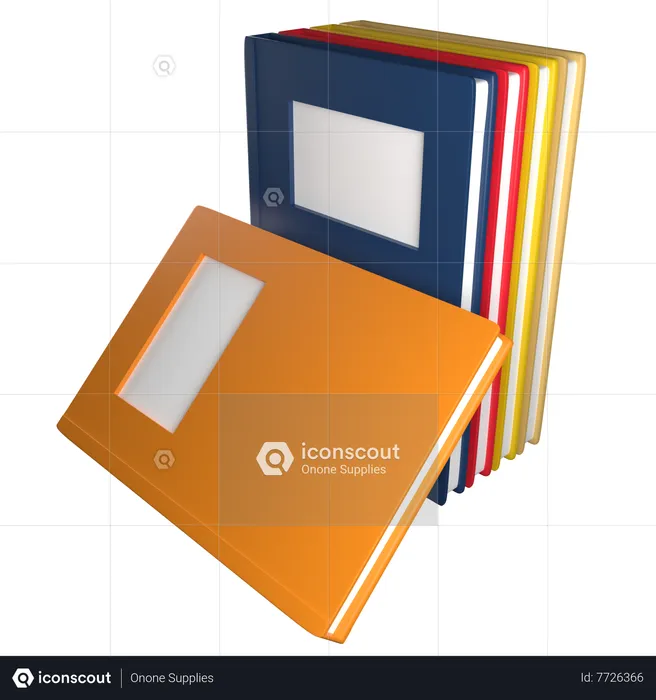 Books  3D Icon