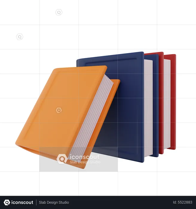 Books  3D Icon