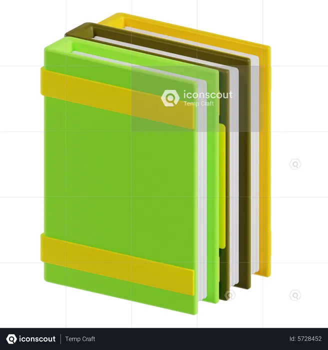 Books  3D Icon