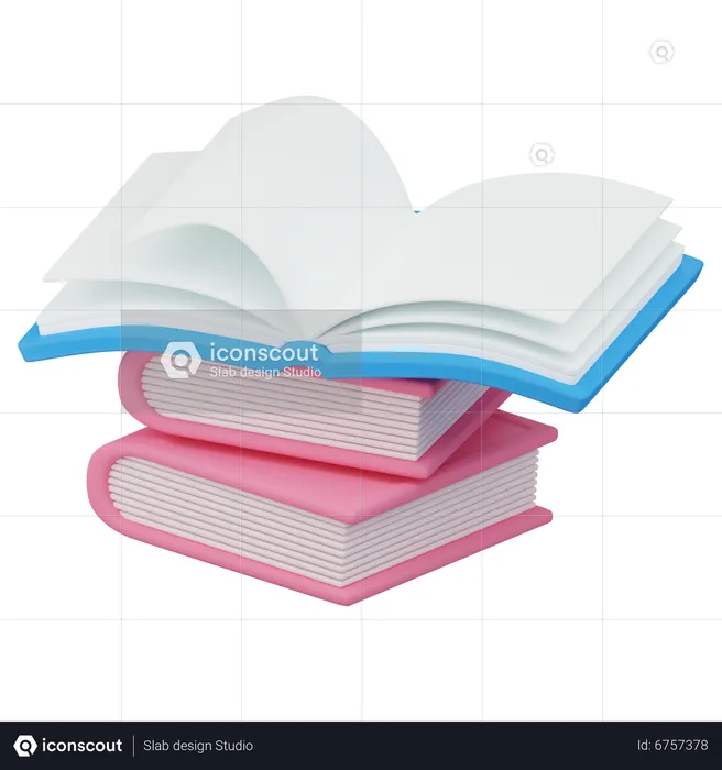 Books  3D Icon