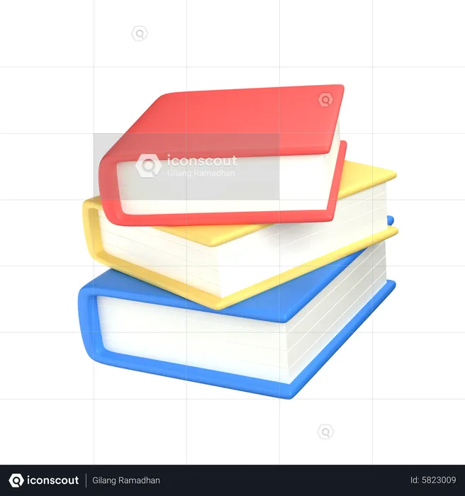 Books  3D Icon