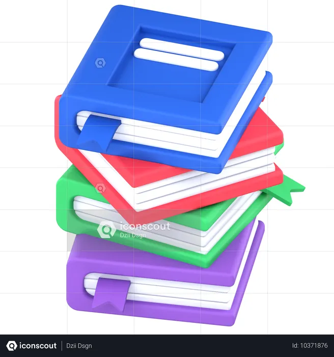 Books  3D Icon