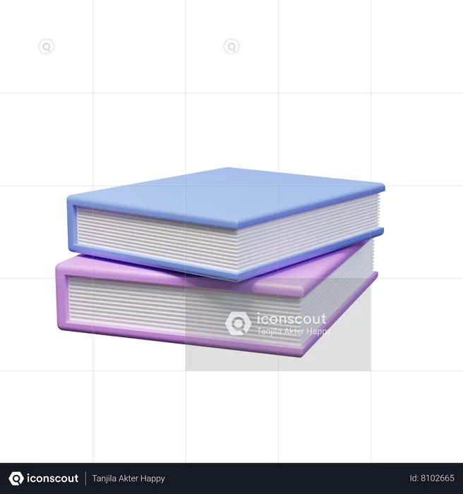 Books  3D Icon