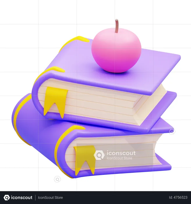 Books  3D Icon