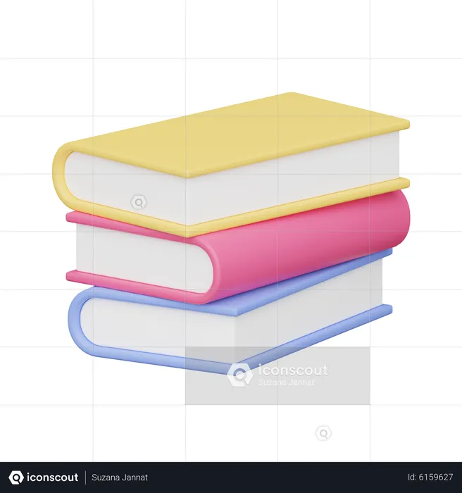 Books  3D Icon