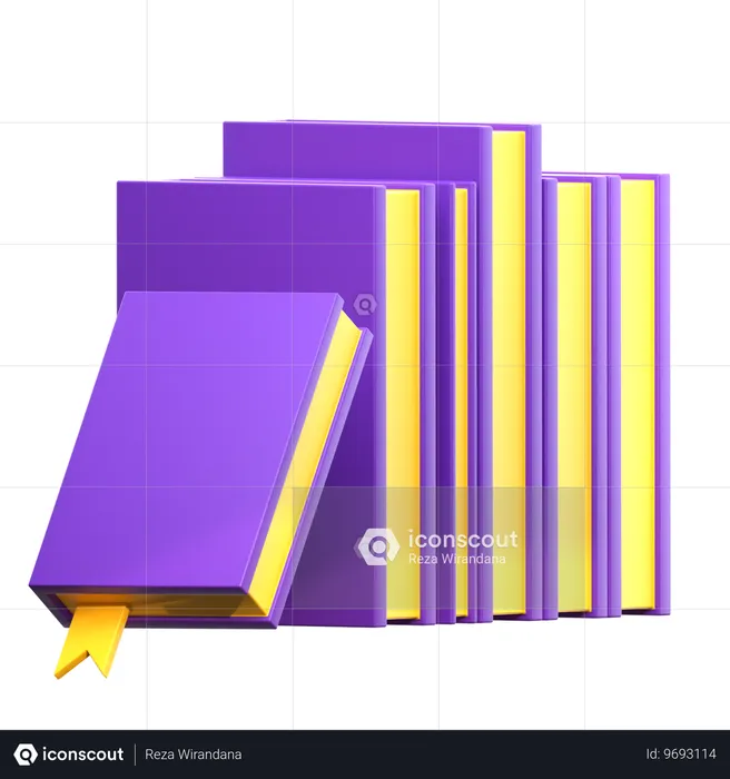 Books  3D Icon