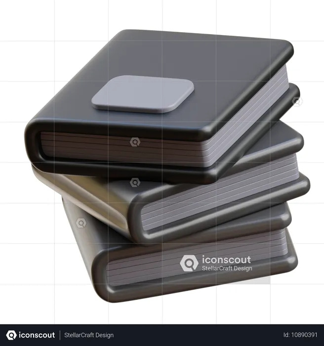 Books  3D Icon