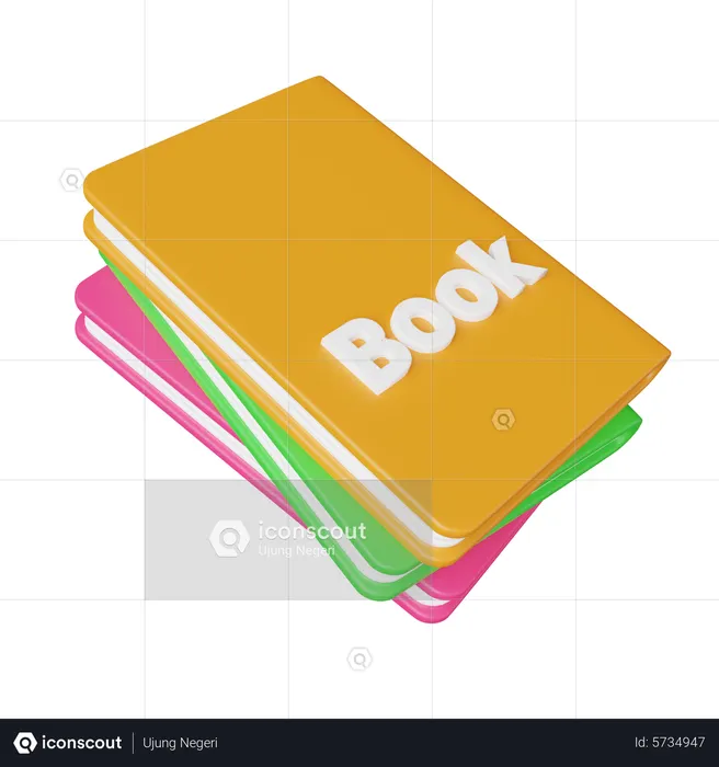 Books  3D Icon