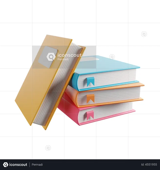 Books  3D Illustration