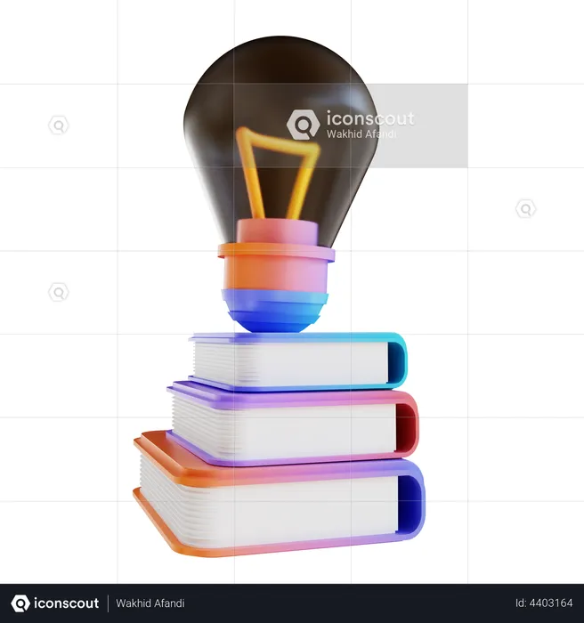 Books Idea  3D Illustration