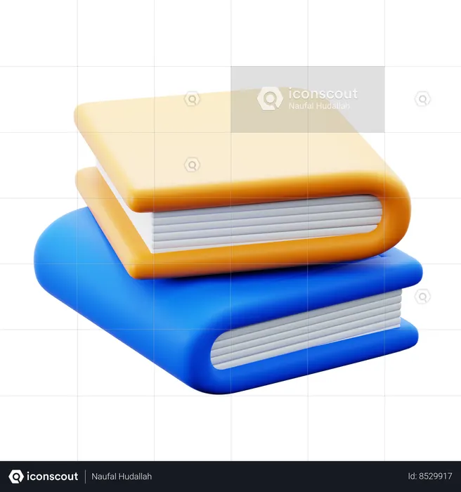 Books Pile  3D Icon