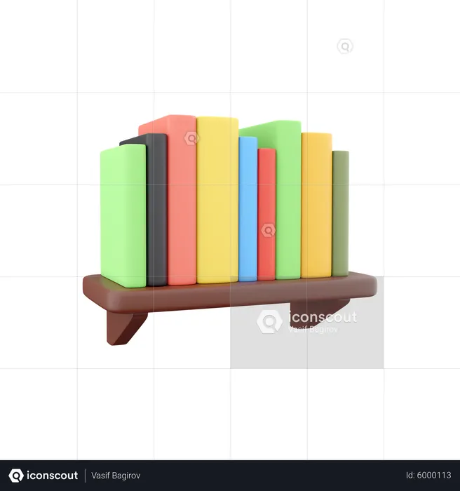 Bookshelf  3D Icon