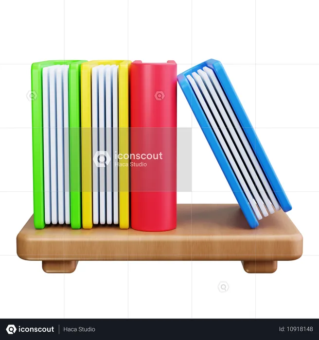 Bookshelf  3D Icon