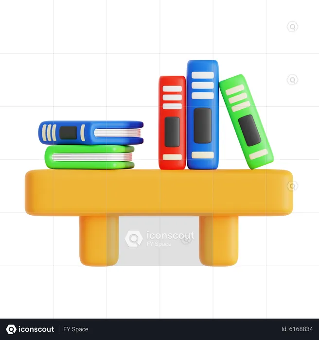 Bookshelf  3D Icon