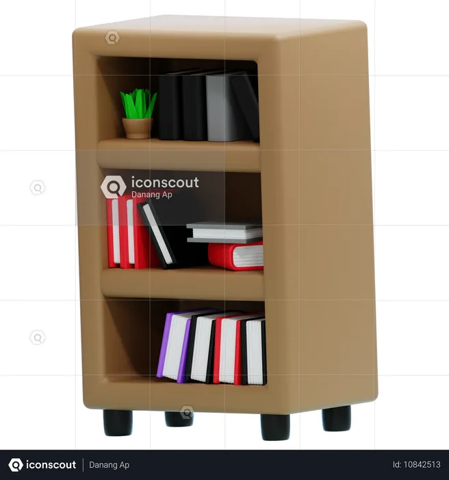 BOOKSHELF  3D Icon