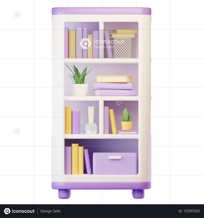 Bookshelf  3D Icon