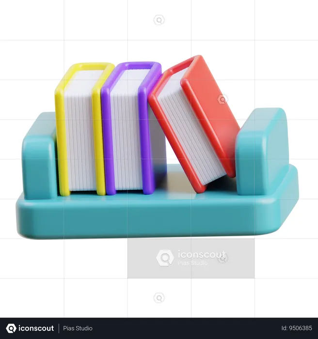 Bookshelf  3D Icon