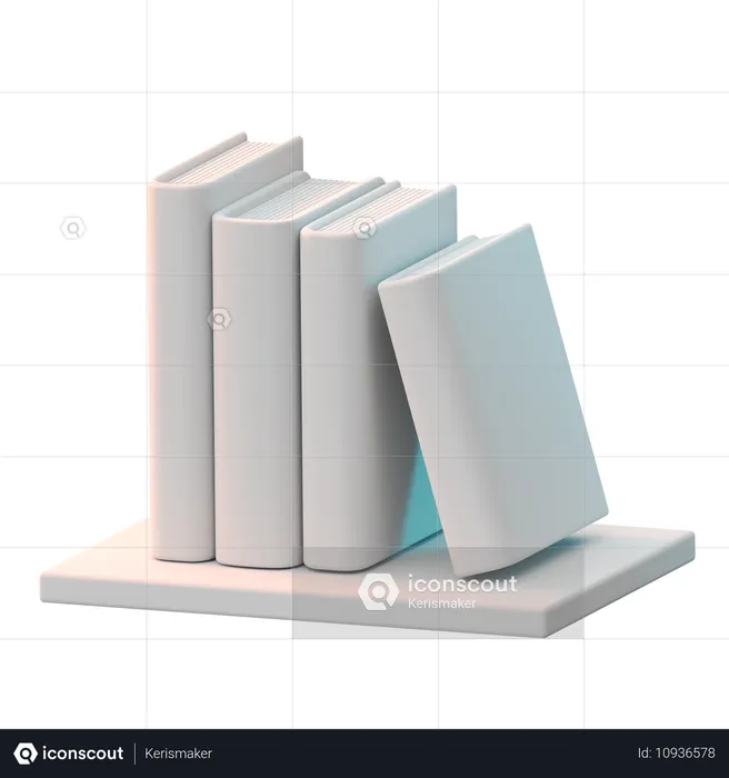 Bookshelf  3D Icon