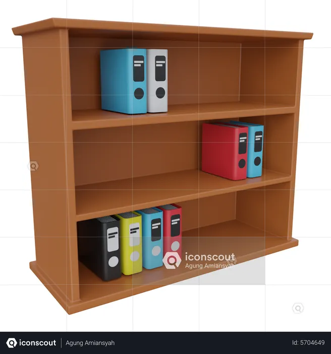 Bookshelves  3D Icon