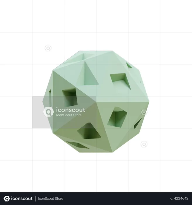 Boolean Octagon  3D Icon