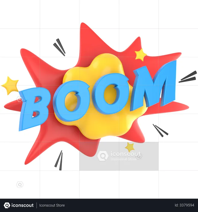 BOOM  3D Sticker