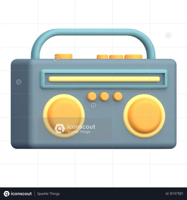 Boom Box  3D Icon