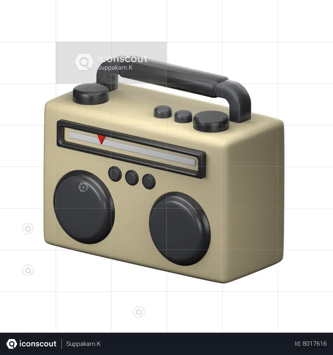 Boom Box  3D Icon