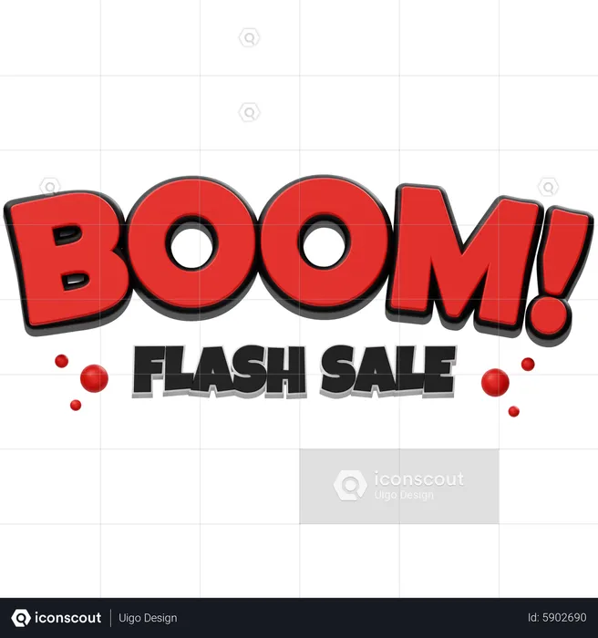 Boom Flash Sale  3D Icon
