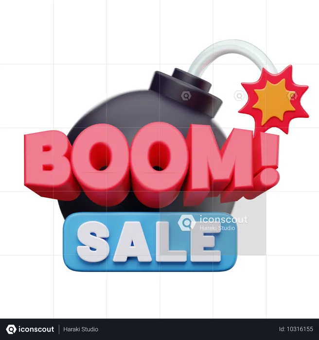 Boom-Verkauf  3D Icon