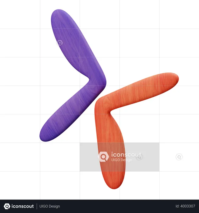 Boomerang  3D Illustration