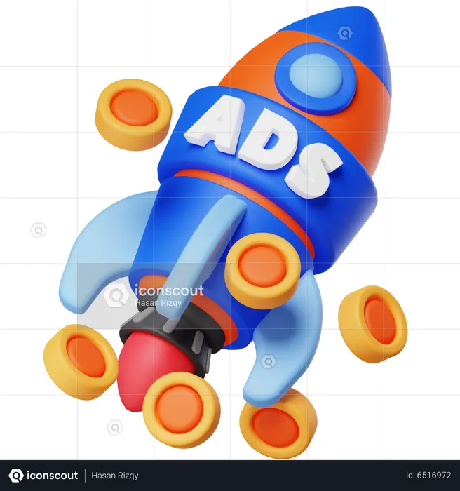 Boost Ads  3D Icon