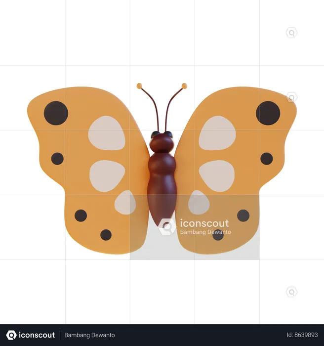 Borboleta  3D Icon