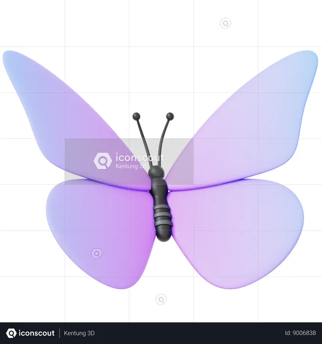 Borboleta  3D Icon