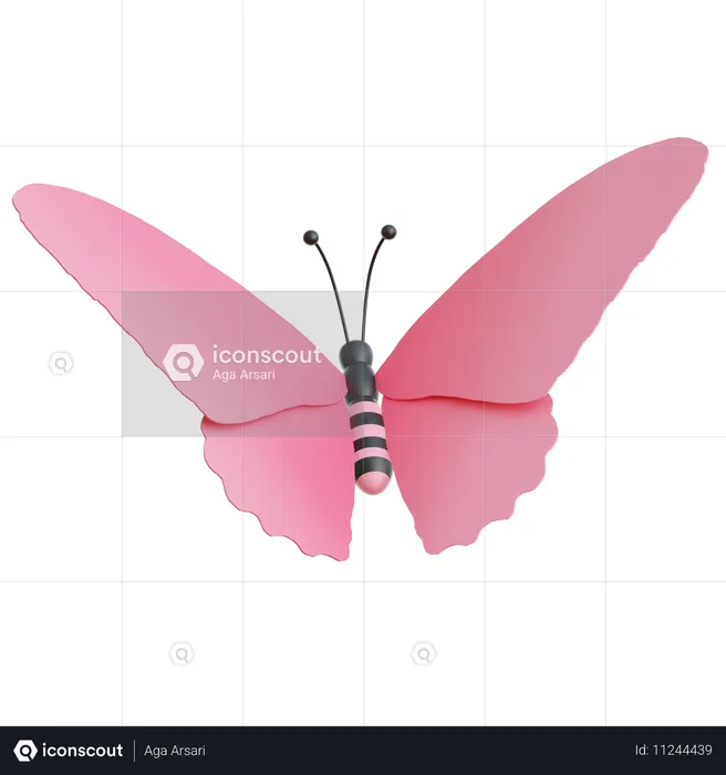 Borboleta  3D Icon